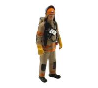 Generic Figurines de Pompiers à L'échelle 1:64 - Collection de Figurines Miniatures pour Mini-dioramas - Figurines Articulées Réalistes pour La Création D, Chapeau Bleu