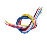 Generic Fil de Connexion de Circuit Intérieur Durable pour Guitare électrique Basse 10 Pièces pour Remplacement de Réparation, 9 Cm et 19 Cm, Couleurs Rouge Noir Bleu Jaune Blanc, Performance Stable