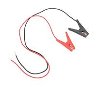 Generic Fil de Saut de Clôture électrique, Fil de Chargeur Solaire Robuste avec Pinces pour Clôture de Ferme électrique et Antenne sans 100 Cm en Plastique