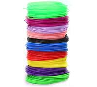 Generic Filament PLA pour Stylo 3D, Couleurs Assorties, 20 Rouleaux, 10,9 Mètres, Recharges Sûres pour Enfants, Cadeaux Artisanaux