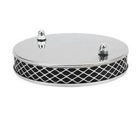 Generic Filtre à Air Rond du Carburateur, Pancake Filtre à Air à Flux à Haut Débit Métal 14 X 3 Cm Clean à à Flux Cleaniste Facile pour le Carburateur SU