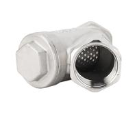 Generic Filtre de Tuyau d'eau, Y de Type Crépine 1 Pouce DN25 Feme Feme 304 en Acier Inoxydable Tuyau de Crépine en Forme de Filtre avec des Passages de Y pour le Gaz d' 'eau
