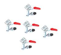 Generic Fixation à Bascule Pince Rapide Horizontale Efficace pour le Travail du Bois 5 Pièces Pinces de Maintien pour Pièce à Usiner GH-201-L pour Moules de Table en Acier allié