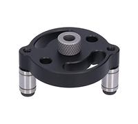 Generic Fixation de Perforatrice, Guide de Perçage Auto-ajustable Durable pour des Chevilles Précises dans le Travail du Bois, Alliage D'aluminium, Comprend une Douille de 6 Mm, 8 Mm, 10