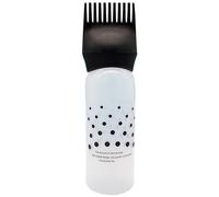 Generic Flacon de teinture pour cheveux, applicateur avec peigne intégré et brosse de massage - 1774,41 ml, plastique, noir, unisexe, adulte, sans BPA/BPF/BPS/DEHP/PVC, usage domestique/professionnel