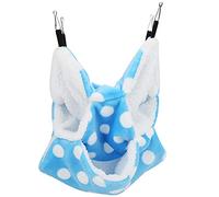 Generic Flanelle Bleue Trois Couches de Hamac Chaud Accrochant la Chambre de Lit pour de Petits Animaux Familiers avec Le Chinchilla, Planeur de Sucre, Condition de Hamster: 100% (Bleu)