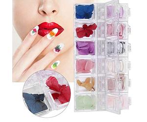 Generic Fleurs Séchées pour Ongles, Nail Art Décor Fleurs Séchées Manucure Décoration Sticker Sticker Nail Art Flowers Sèches pour Clous pour Pointes