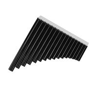 Generic Flûte de Pan ABS en pour un Apprentissage Facile, Idéale pour le Personnel Enseignant et les Débutants, Livrée avec un Sac de Transport rembourré (BLACK)