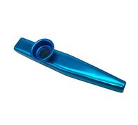 Generic Flûte Kazoo en Métal, Instrument à Vent Robuste pour les Célébrations et les Festivals, Bleu pour les Joueurs de Niveaux, 4,7 Pouces