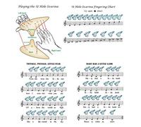 Generic Flûte Ocarina en Céramique à 12 Trous de qualité Supérieure avec Partition Musicale et Lanière, Instrument de Musique Facile à Apprendre pour les Amateurs de Musique (#1)