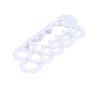 Generic Fondant Cutter, Flowinger Cookie Cutter Set 3pcs Rose Rose Flowinger Maker en Plastique avec une Bonne flexibilité pour le Gâteau, la Pizza, le Gâteau Fondant, le de Mousse, le Pudding