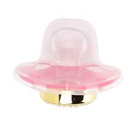 Generic Forme de Coeur Briller des de Chinois Infantile de Sucette de Sucette Finelle Douce pour le Développement Oral (rouge)