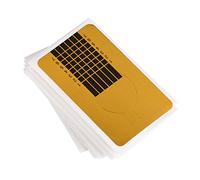Generic Formes D'extension D'Ongles en Acrylique, 50 Pièces, Auto-adhésives pour Gel Nail Art, Guide Professionnel des Ongles, Parfait pour un Usage Domestique, Couleur or