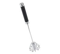 Generic Fouet Batteur à œufs Rotatif Durable en Acier Inoxydable pour Remuer Facilement les œufs, Poignée Confortable pour la Cuisine