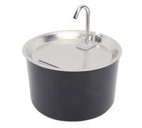 Generic Fountaine d'eau de Chat 3L Capacité Automatique Fountaine de Consommation pour Animaux de Compagnie pour Chat pour Chien, Bol en Acier Inoxydable, adapté à Divers Scénarios de Consommation