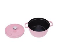 Generic Four Hollandais en émail Antiadhésif, Taille Compacte pour Viandes Rôties, Cuisinière à Gaz, Conception Ergonomique, Marmite de Chef de 24cm