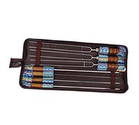 Generic Fourche à Viande, Acier Inoxydable et Bois avec Une Longue Fourchette à Fourchette Haute pour Barbecue en Plein Air
