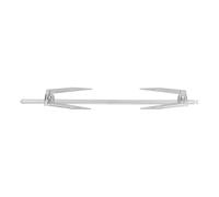 Generic Fourchette à Rôtir Rotative pour Poulet en Acier Inoxydable, avec Rotation à 360 Degrés pour Griller Facilement à la Maison, Accessoires de Friteuse Durables