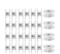 Generic Fournitures de Couture, Bobines Accessoires de Machine à Coudre 100pcs Bobines en Aluminium Vide pour pour la Machine à Coudre Plate