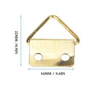 Generic Fournitures de Travail D'art Durable 50 Pièces Cadre Photo Cintre Fer Photo Crochet Mural pour Décoration de Bureau Or 0,4 X 1,3 Pouces Crochet de Suspension (Tapez D)