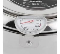 Generic Friteuse Japonaise en Acier Inoxydable avec Thermomètre pour Repas de Famille, Conception Durable de 24cm (Taille S 20 cm/7,9 pouces)