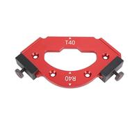 Generic Gabarit de Chanfrein D'angle R40 T40, Alliage D'aluminium Haute Résistance pour la Coupe D'angle biseauté de Coin Rond, Parfait pour le Travail du Bois