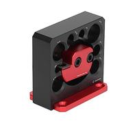 Generic Gabarit de Fabrication de Chevilles Réglable en Alliage D'aluminium pour une Coupe Lisse des Tiges Rondes avec 8 Sélections de Trous pour les Menuisiers Schéma de Couleurs Noir et Rouge