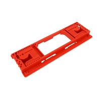 Generic Gabarit de Mortaiseuse de Charnière, Outil de Routeur de Charnière de Porte en Plastique Robuste, Gabarit de Routeur Coulissant Amovible pour Charnières d'angle Rondes et Carrées de 1/4 Po,