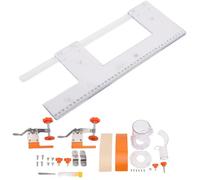 Generic Gabarit de Rainurage à Poignée Dissimulée, Outil Auxiliaire de Rainurage Robuste pour Porte D'armoire avec Pince Rapide, Ensemble de 11 Pièces pour les Amateurs de Menuiserie