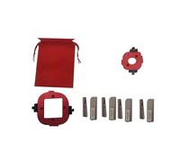 Generic Gabarit de Rayon D'angle de Table de Toupie, Gabarit en Alliage D'aluminium Durable avec 8 Tailles de Rayon et 4 Fraises pour Menuisiers Professionnels