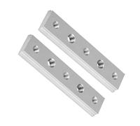 Generic Gabarit de Voie à Onglet à Fente en T, Outil en Alliage D'aluminium Durable pour le Travail du Bois, Barre de Rail de 3,94 Pouces pour Goulottes de Type 30/45, 2 Pièces