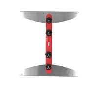 Generic Gabarit D'escalier : Alliage D'aluminium anodisé, Plage de Longueur de 11 à 60 Pouces, Facile à Utiliser, pour Marches D'escalier et Disposition D'étagères (rouge)