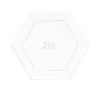Generic Gabarit hexagonal en acrylique de 5,1 cm pour matelassage avec marge de couture réservée, modèles transparents pour le matelassage, la couture, les travaux manuels
