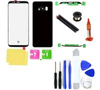 Generic Galaxy S8/S8 Plus Écran Tactile Avant Arrière Boîtier en Verre Porte Outils de Remplacement avec Pièces d'Objectif Caméra pour Samsung Galaxy S8/S8 Plus + Outils pour Samsung Galaxy S8