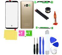 Generic Galaxy S8/S8 Plus Écran Tactile Avant Couverture Arrière Verre Logement Porte Outils de Remplacement avec Lentille de Caméra Pièces pour Samsung Galaxy S8/S8 Plus + Outils pour Samsung Galaxy