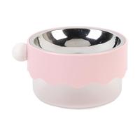 Generic Gamelle pour Chien à Double Paroi en Acier Inoxydable, Gamelle pour Chien à Double Paroi Aspect Exquis Résistant à la Rouille Facile à Nettoyer Polyvalent pour la Maison