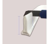 Generic Garde d'eau de Douche, SEATHOLD SEURTHOLD Water Dam Seuil Strip avec Auto-adhésif 30 Mm Hauteur Bathroom Bustper Silicone Water Blockers Dam pour Sèche et Humide