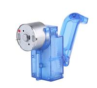 Generic Générateur électrique à manivelle manuelle alimentation d'urgence mécanique pour enfants et adultes éducatif bleu 6 x 4.6 x 2.5cm