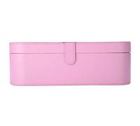 Generic Generic Boîte de Rangement pour Sèche-Cheveux en Cuir PU, Organisateur Portable étanche pour Sèche-Cheveux, Rose/Rouge/Violet, Anti-Chute pour Voyage (Pink) (Pink)