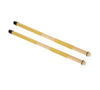 Generic Generic Brosses à Tambour Portables en Bambou, Bâtons pour un Son Plus Léger, Noir, 1,3 X 40,3 Cm, 1 Paire (YELLOW) (YELLOW) ()