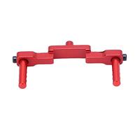 Generic Generic Colonne de Coque Avant à Montage RC, en Alliage D'aluminium usiné CNC avec Précision, Hauteur Réglable, pour Voitures SCX24 1/24 RC (Silver) (Rouge)