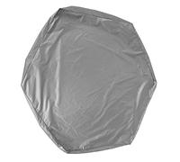 Generic Generic Housse de Bac à Sable étanche Hexagonale avec Cordon de Protection pour Bac à Sable, Bain de Jardin Extérieur, Protection Solaire pour Jouets de 140 X 120 X 20 Cm (Black) (Gray)