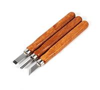 Generic Generic Outils de Sculpture sur Bois, Ensemble Solide et Durable, Couteau, Mini Ciseau, Manche à Main en Acier, Kit de Bricolage pour Débutants et Utilisateurs Occasionnels 3 Pièces