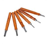 Generic Generic Outils de Sculpture sur Bois, Ensemble Solide et Durable, Couteau, Mini Ciseau, Manche à Main en Acier, Kit de Bricolage pour Débutants et Utilisateurs Occasionnels 3 Pièces