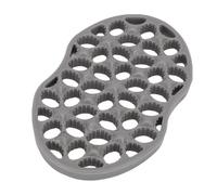 Generic Generic Peigne à Friser en Silicone, Brosse à Cheveux en Spirale Efficace pour Femmes et Hommes, Outil de Coiffure Portable pour Boucles Afro, Gris foncé (gris foncé) ()