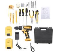 Generic Generic Perceuse électrique hocs, Kit combiné 21V, Outils électriques sans Fil avec Contrôle de Vitesse en Continu pour les Projets Intérieurs et Extérieurs (Prise UE) (Prise UE)