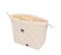 Generic Generic Trousse à Cosmétiques Matelassée avec Cordon de Serrage, Pochette de Maquillage élégante, Organisateur Léger pour Les Voyages et la Maison, pour Les Demoiselles d'honneur, Doublure