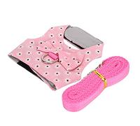 Generic Gilet Harnais pour Lapins avec Laisse Douce et Confortable pour Petits Animaux en Tissu-Design Mignon, Taille S, M, L (S)