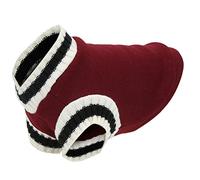 Generic Gilet tricoté pour Chien, Col en V, Pull d'hiver pour Animaux de Compagnie, Coupe-Vent et Confortable pour Chats, Chiens, Lapins, Chinchilla, Couture Exquise (S)