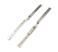 Generic Glissière de Tiroir à 3 Plis, Roulement à Billes Double Couche en Acier de 200mm pour Machines de Jeu et électronique, 2 Pièces